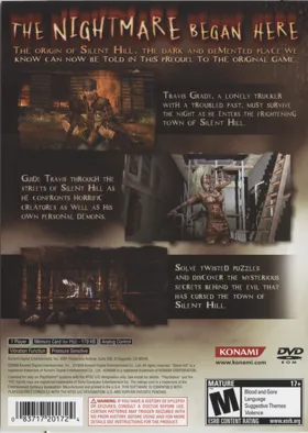 Silent Hill Origins (Korea) box cover back